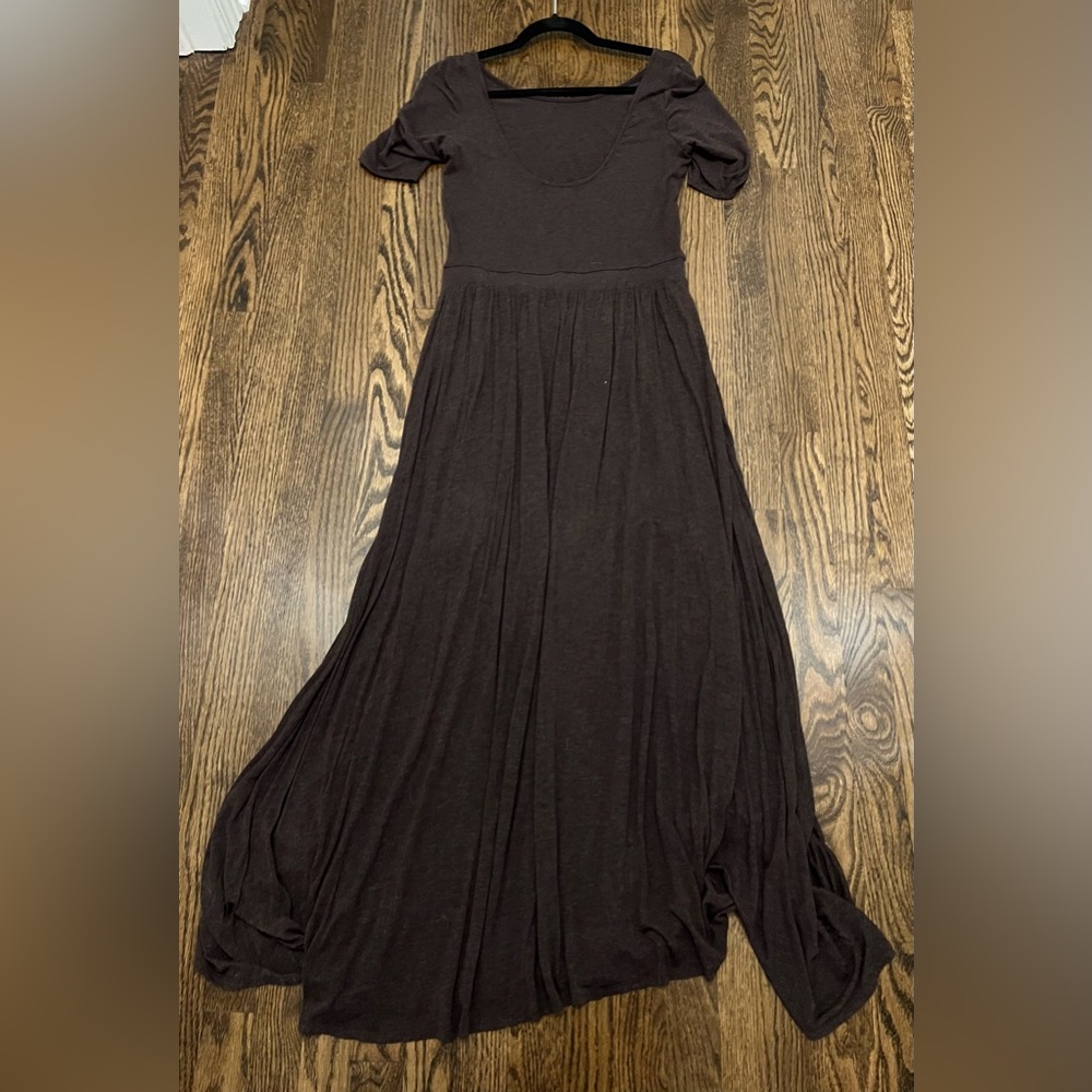 Bordeaux brown long dress size M